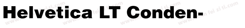 Helvetica LT Conden字体转换